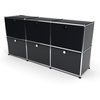 Sideboard 50 2x3 mit 6 Klapptüren, Graphitschwarz