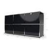 Sideboard 50 2x3 mit 6 Klapptüren, Graphitschwarz