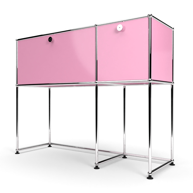 Konsolentisch 2x2 mit 2 Schubladen, Rosa